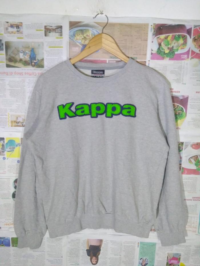Crewneck Kappa Bordir Center Gray Original