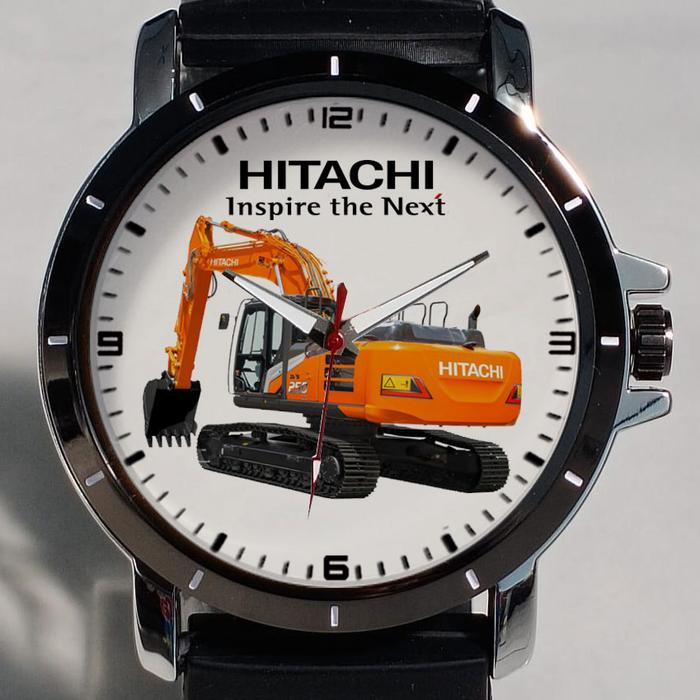 Jam Tangan Pria Hitachi Excavator Custom Keren
