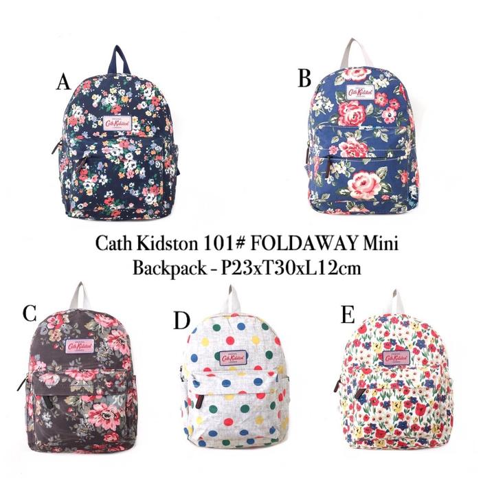 CatKidston 101# FOLDAWAY Mini Backpack / Tas Ransel Catkidston
