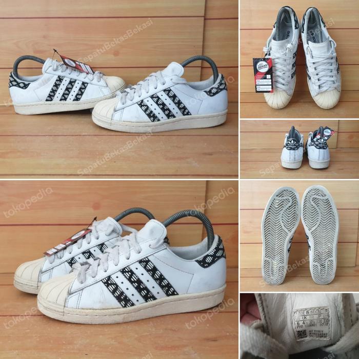 ADIDAS SUPERSTAR 80S SIZE 37 1/3 (23 CM) SECOND ORIGINALE