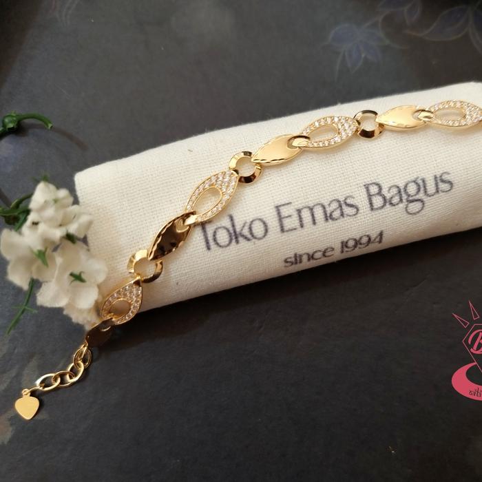 Gelang Emas Asli kadar 300 King Halim / Gelang Cor Lemes