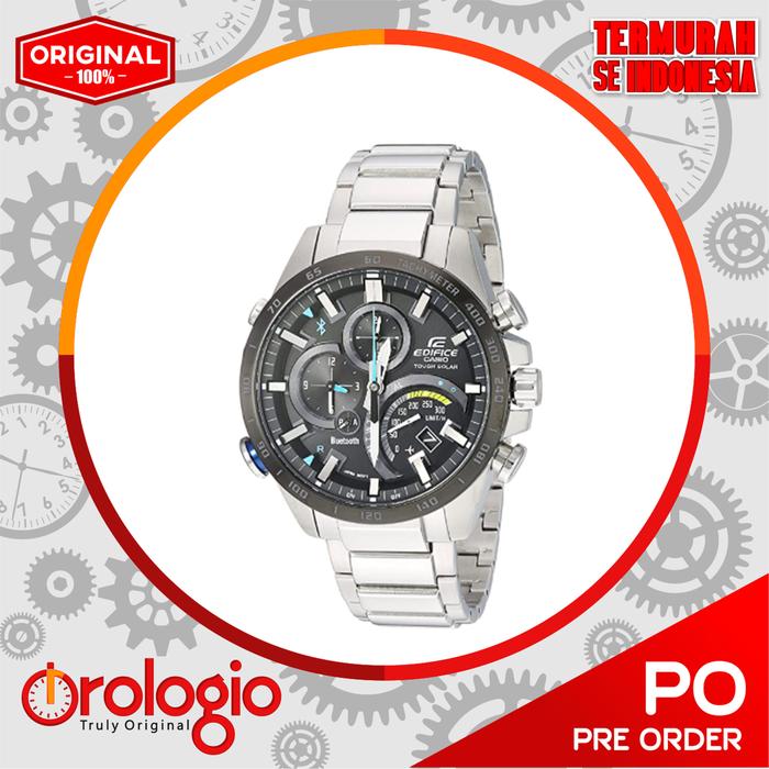 Jam Tangan Casio Men's Edifice Connected Silver, EQB-501XDB-1ACF