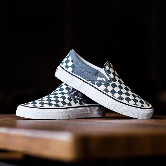 Vans Slipon Check Blue Mirage Original
