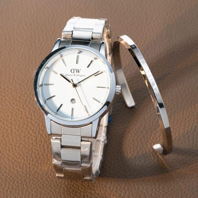 Jam tangan DW rantai wanita + Gelang// jam tangan wanita DW