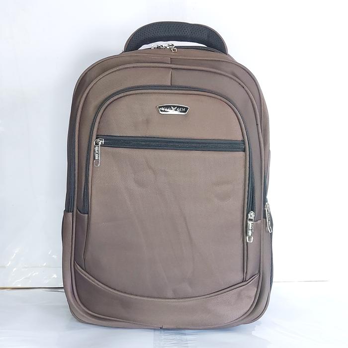 Tas Polo Gem BESAR / Ransel Laptop Polo Gem USB + EKSPANDING