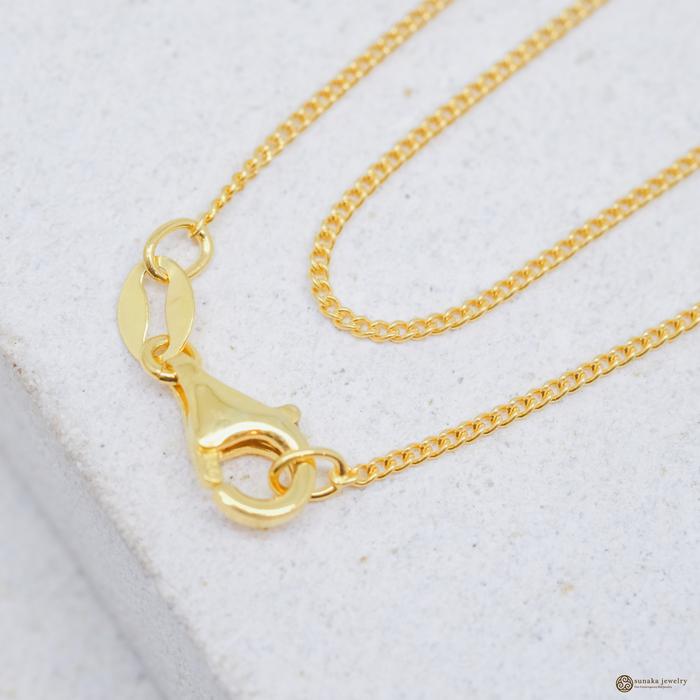 Rantai Kalung Gold Plated 22K Curb Tipe SC 30