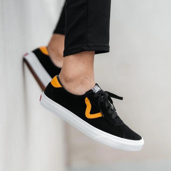 sepatu vans sport cadmium black yellow original