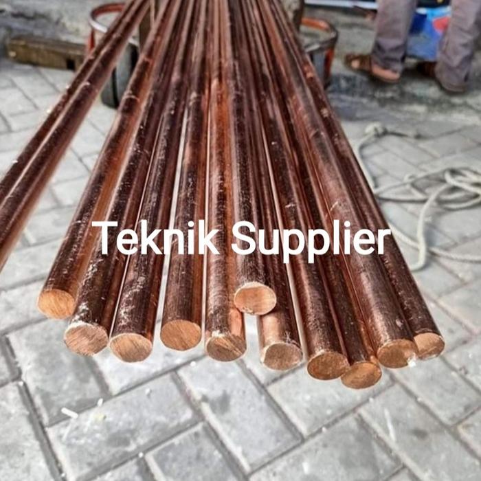 as tembaga 8mm x 500mm tembaga murni