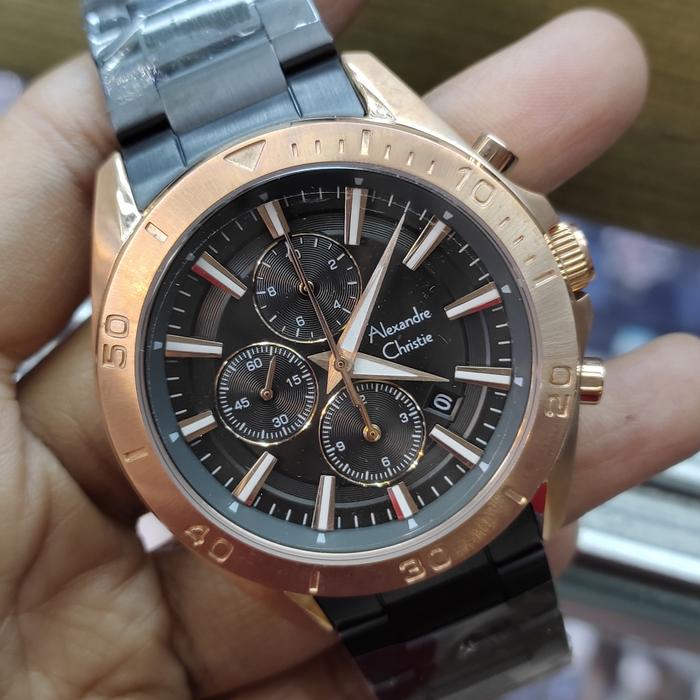 Jam Tangan Analog Pria Alexandre Christie Ac 6525 MC All Stainless