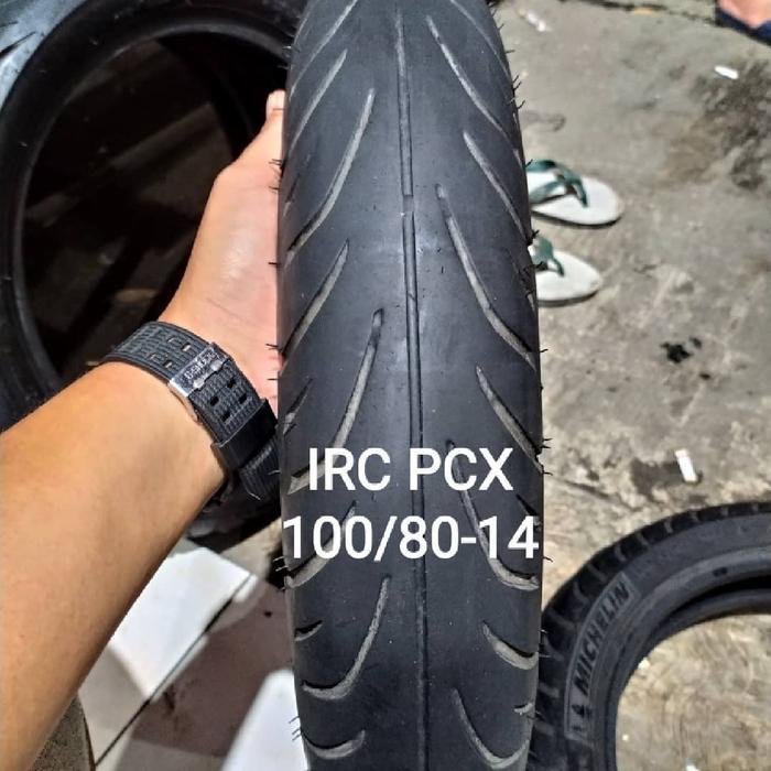 ban motor bekas suntikan merk IRC untuk motor PCX uk 100/80 ring 14