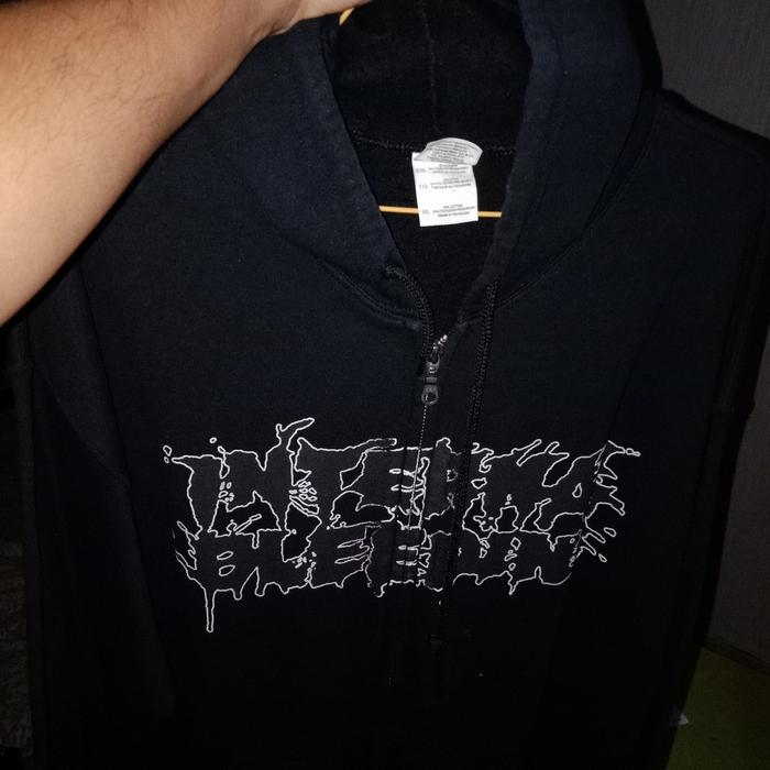 ZIPPER HOODIE IMPOR INTERNAL BLEEDING PURVEYOR OF SLAM SINCE 1991