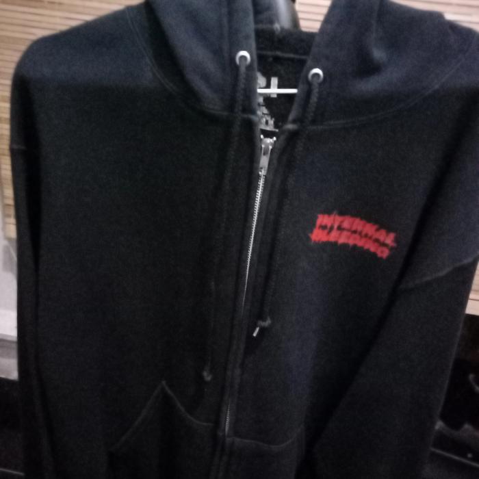 ZIPPER HOODIE IMPOR SIZE XL INTERNAL BLEEDING HERITAGE OF SICKNESS