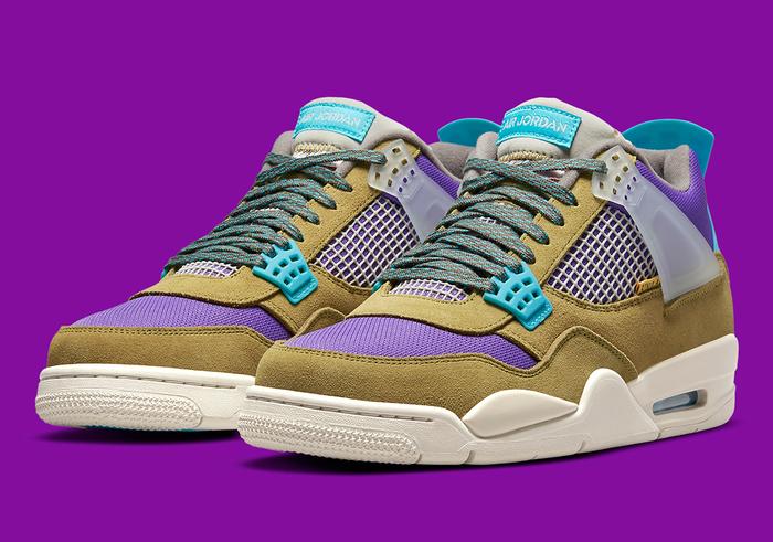 Air Jordan 4 x Union LA "Desert Moss" DJ5718-300 100% Original