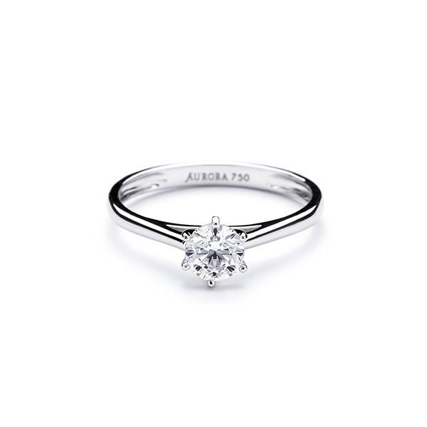 Cincin Aurora Emas 750 Emas Asli Putih Toko Emas