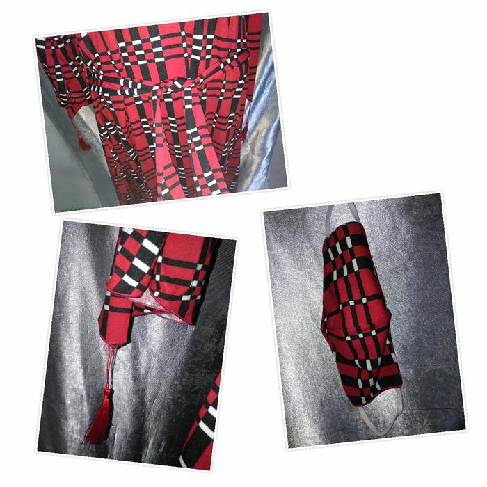 baju gamis luna maya Kotak Muslim Masker Motif
