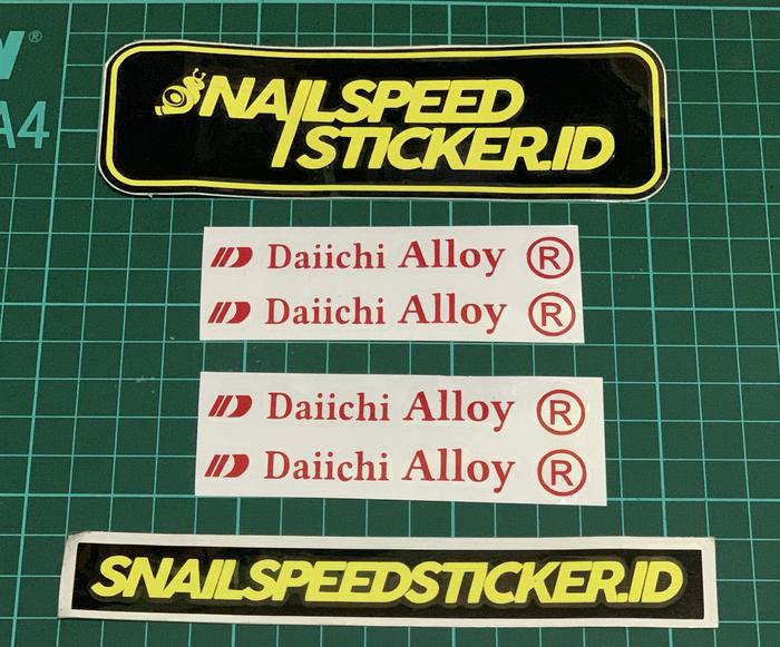 Sticker cutting velg daichi alloy set yanaha suzuki honda 9x1.5cm