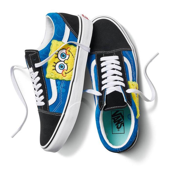 SPONGEBOB x VANS OLD SKOOL BLACK BLUE ORIGINAL