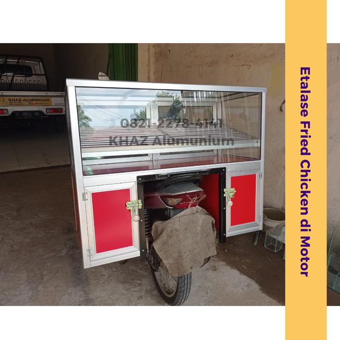 Etalase Fried Chicken Keliling / Gerobak Motor Fried Chicken Keliling