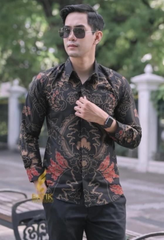 kemeja pria dewasa batik solo asli