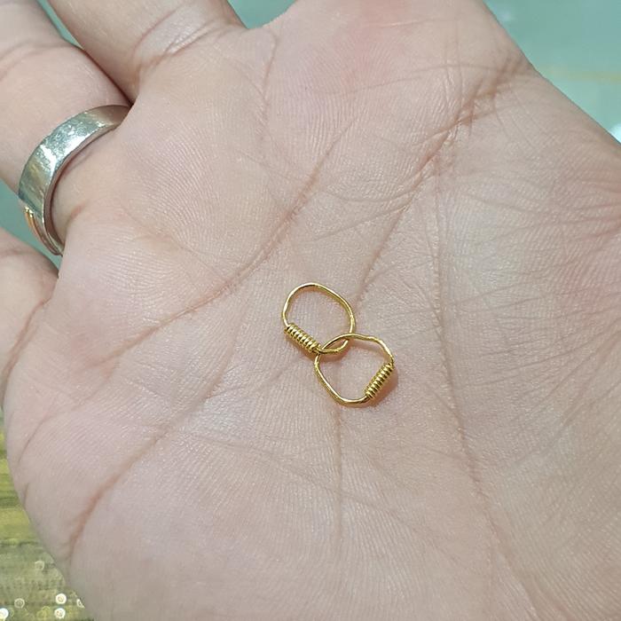 anting bayi emas 24k