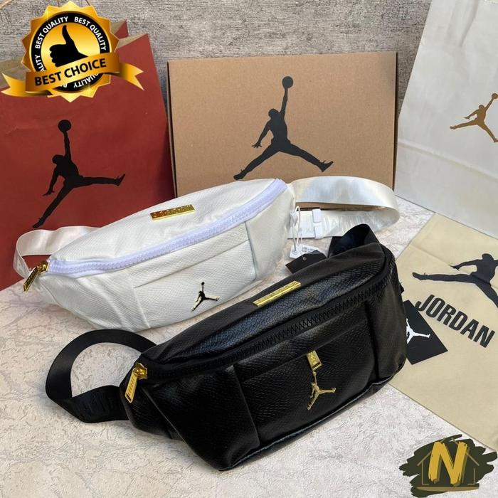 Air Jordan Waistbag Regal Gold FULLSET / Tas Jordan Tas Selempang