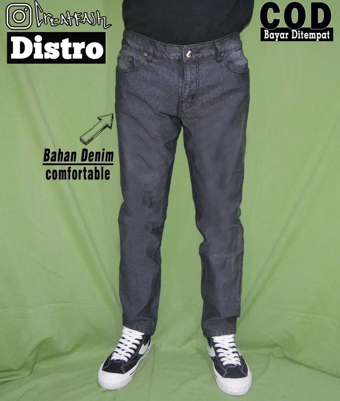 CELANA DENIM HITAM JAKCLOTH HEYHO DISTRO / CELANA PRIA /CELANA PANJANG