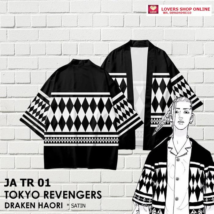 Jaket Haori Cosplay Draken Tokyo Revengers Manji Gang Anime JA TR 01