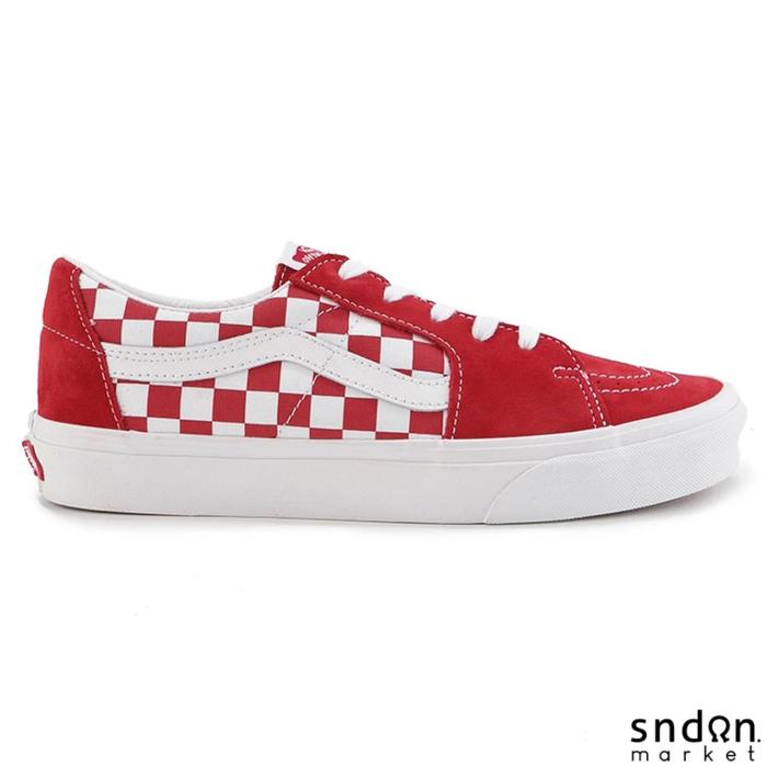VANS SK8 Low Checkerboard Red White Original BNIB PT NAVYA