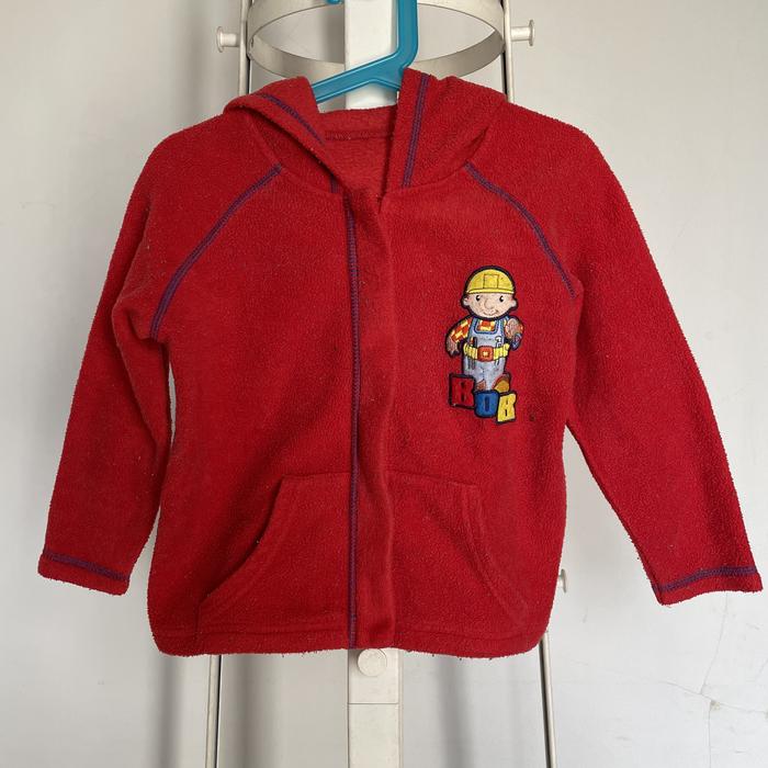 Preloved Jaket Hoodie Anak BOB THE BUILDER