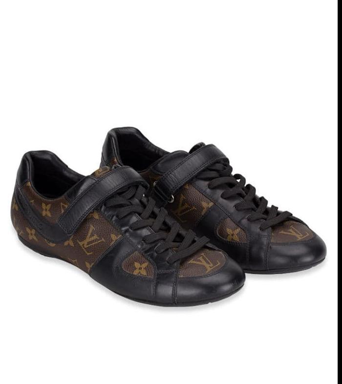 LOUIS VUITTON MEN MONOGRAM GLOBETROTTER SNEAKER BLACK Second Original