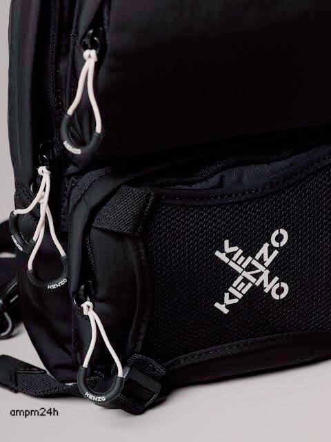 Original kenzo paris sling bag cross logo black