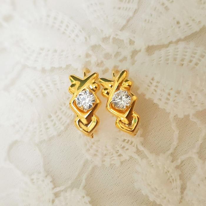 anting emas muda 1 gr | perhiasan emas muda