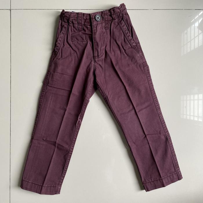 Preloved Celana Chino Anak Merk Zara Warna Maroon