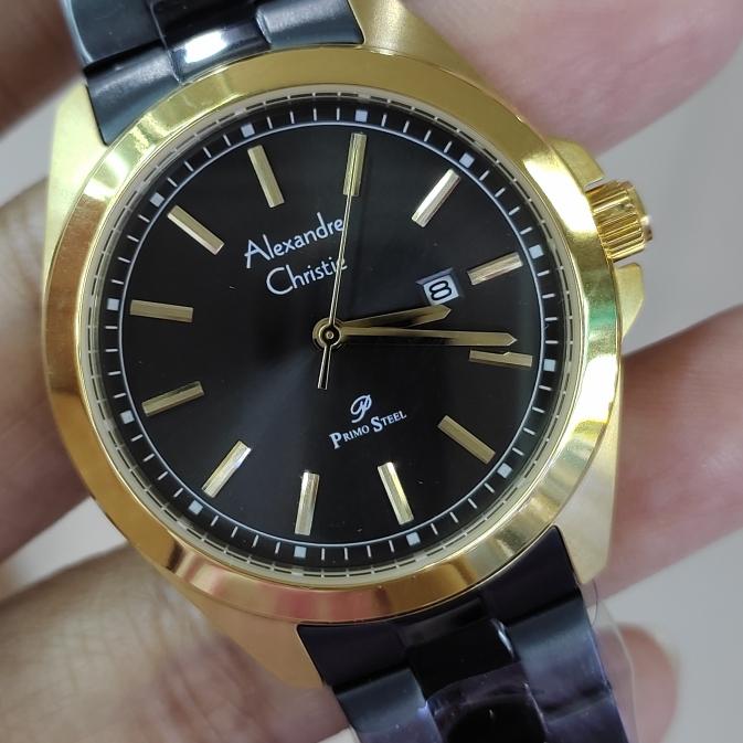 Jam Tangan Analog Pria Alexandre Christie Ac 1015 MD All st Stainless