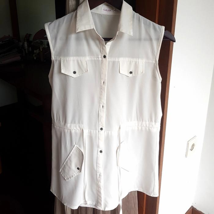 Gaudi White Sheer Shirt