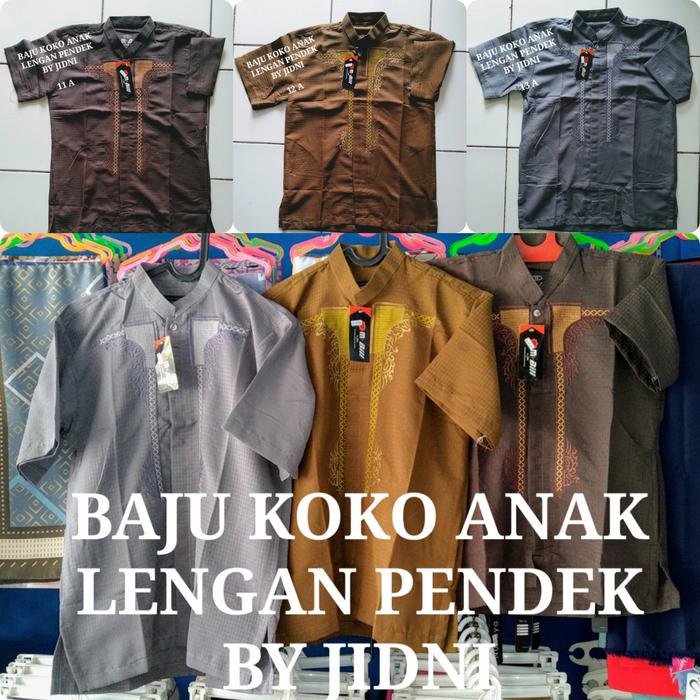 BAJU KOKO ANAK TANGAN PENDEK BY JIDNI