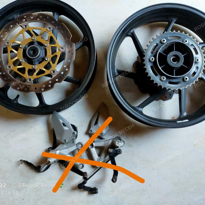 velg set CBR250RR original non velg r25,velg oz,velg ninja, velg kawas