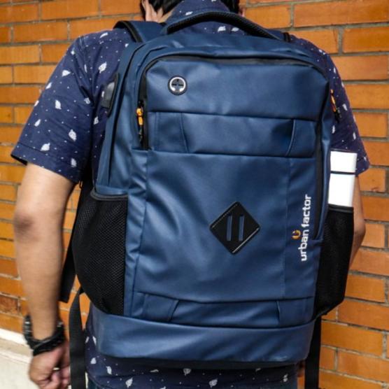 LUXURIOUS NAVY |MNM x URBAN| Tas Ransel Punggung Pria Tas Backpack