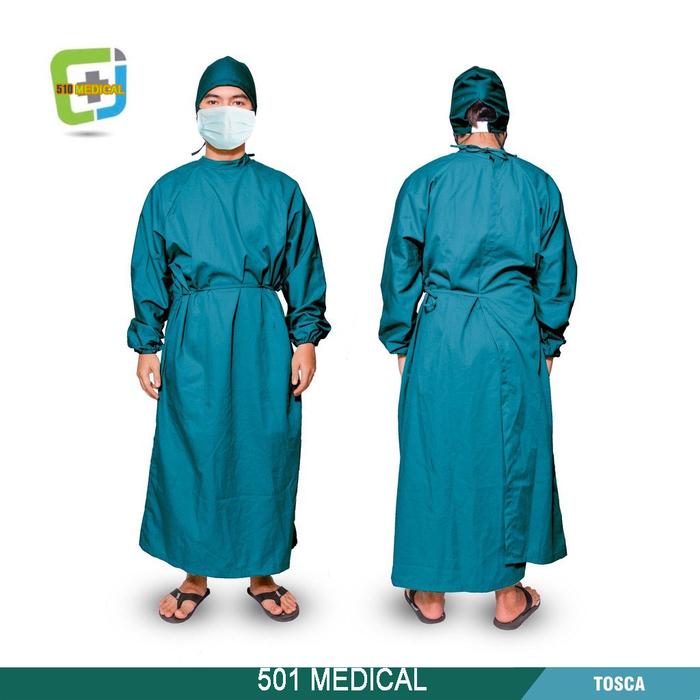 APD GOWN SURGICAL JUBAH OPERASI GOWN PARASUT BAJU DOKTER APD DOKTER