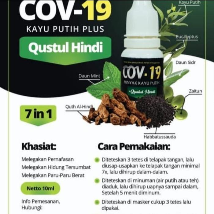 COV-19 Minyak Kayu Putih Plus Qustul Hindi