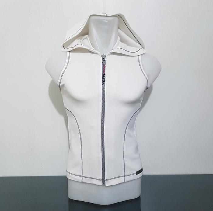 Baju Hoodie Tank Top Wanita GUESS USA Size XS Lbr Dd 41 cm Ori Second