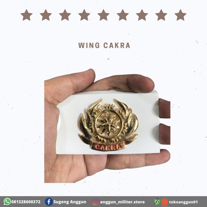 Brivet emblem Cakra,Pin Cakra Tni ,Wing Cakra TNI