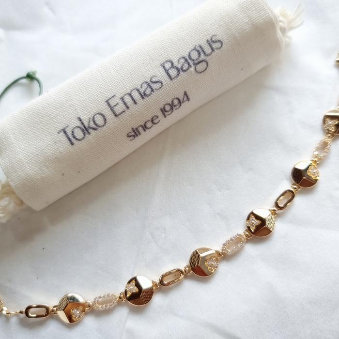Gelang Emas Asli Krepyak 6k Gelang Cor Emas Permata08 King Halim