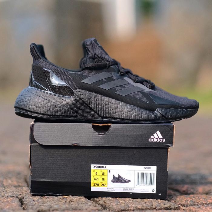 Sepatu Original Adidas X9000L4 Fullblack