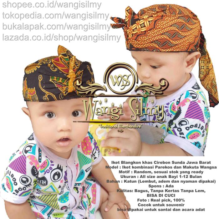 Blangkon Anak Bayi Pakaian Tradisional Adat Sunda BISA COD Iket Sunda