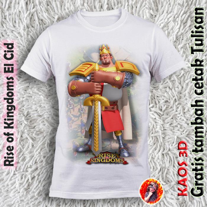 Pakaian anak dan dewasa gambar Rise of Kingdoms El Cid