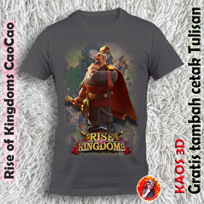 Kaos Anak dan dewasa gambar Rise of Kingdoms CaoCao