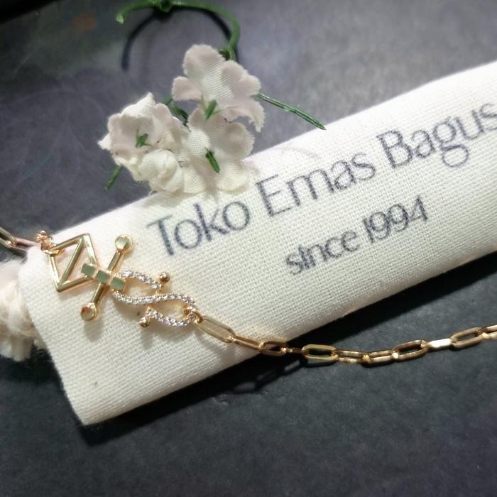 Gelang Rantai Emas Asli 2 Gram Gelang Rantai Emas Permata
