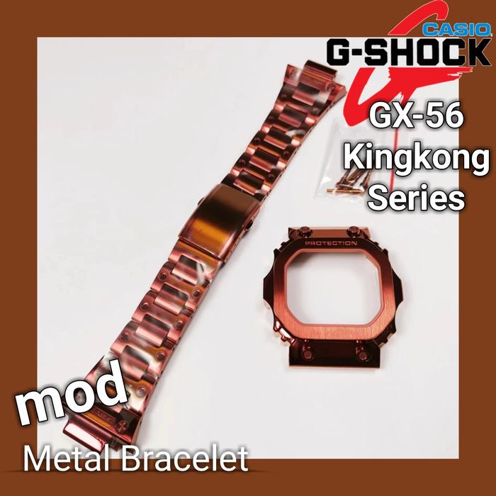 G-Shock Gshock Full Metal GX56 GX-56 Bezel BNB Mod Custom Red Burgundy