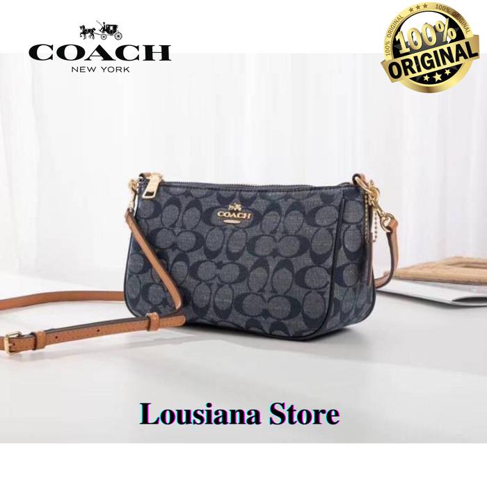 SLING BAG Coach TOP HANDLE POUCH IN SIGNATURE (36674)